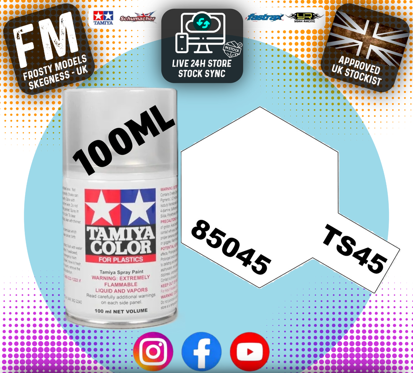 TAMIYA - TS SPRAY PAINT - Ts45 Pearl White