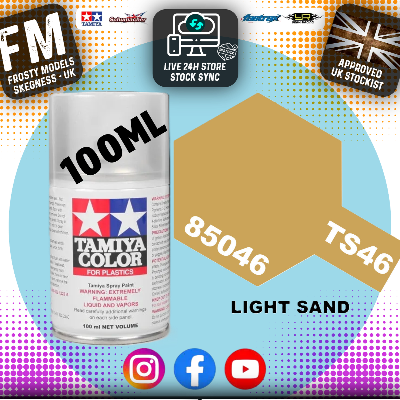 TAMIYA - TS SPRAY PAINT - Ts46 Light Sand