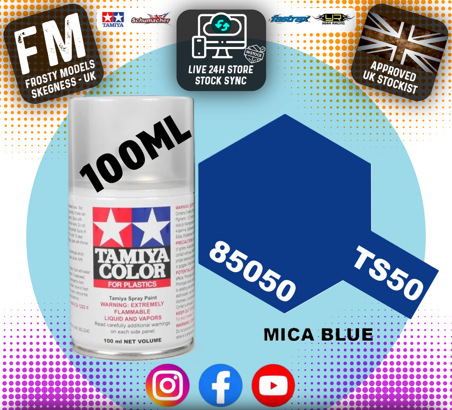 TAMIYA - TS SPRAY PAINT - Ts50 Mica Blue