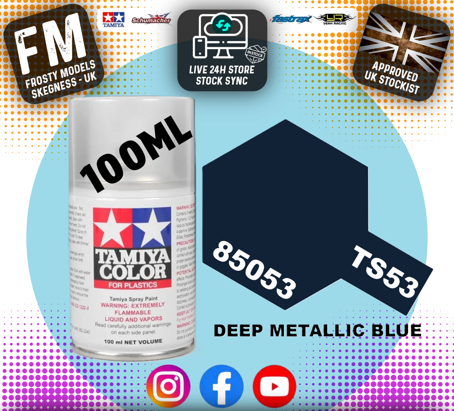TAMIYA - TS SPRAY PAINT - Ts53 Deep Metallic Blue