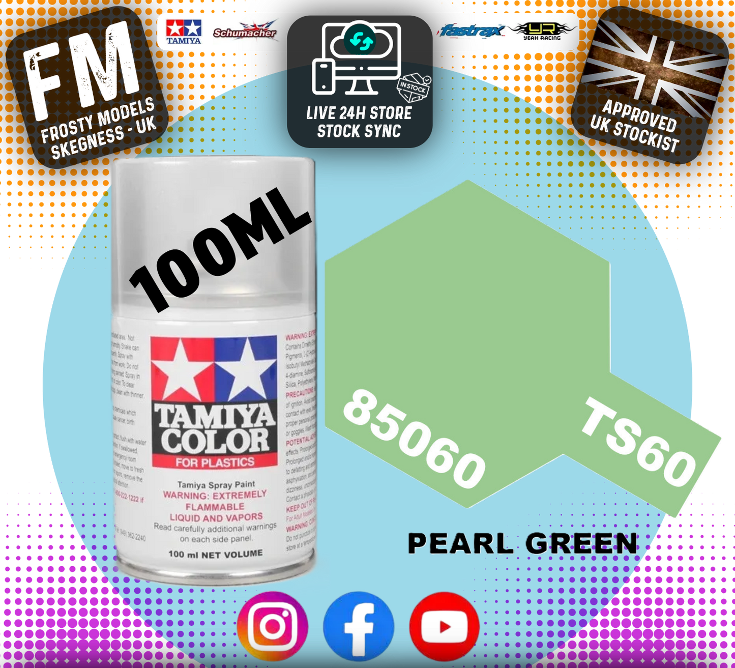 TAMIYA - TS SPRAY PAINT - Ts60 Pearl Green