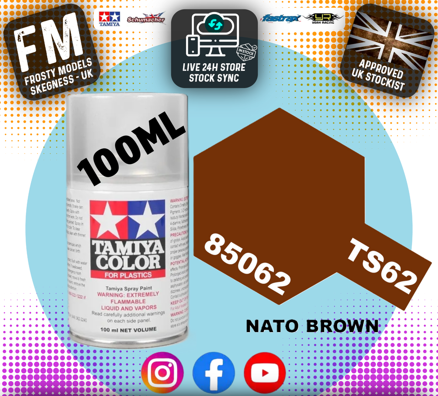 TAMIYA - TS SPRAY PAINT - Ts62 Nato Brown