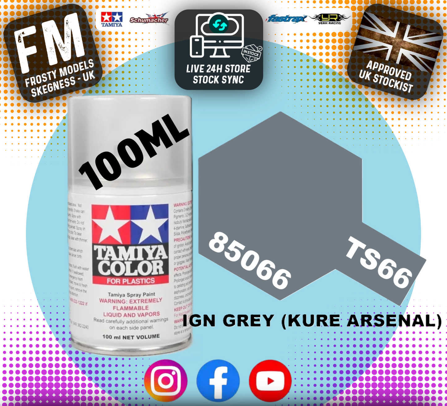 TAMIYA - TS SPRAY PAINT - TS66 IJN Grey (Kure)