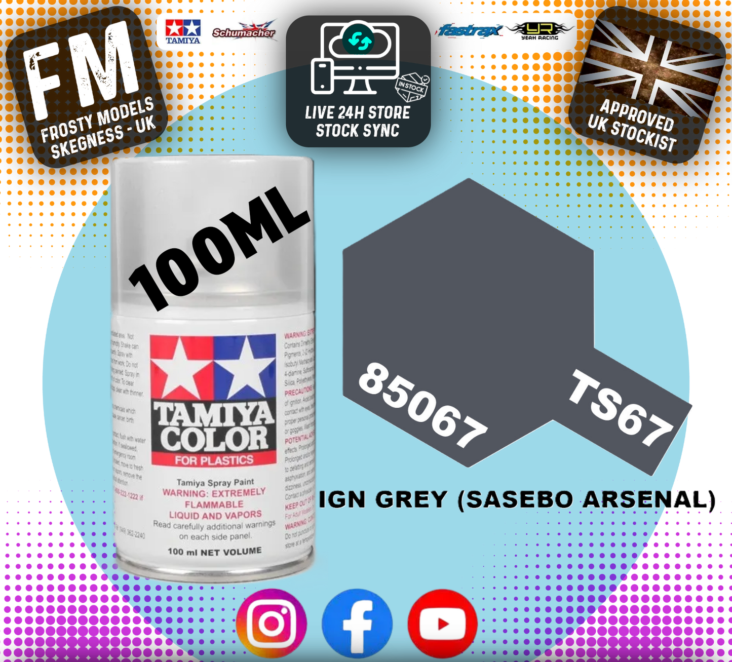 TAMIYA - TS SPRAY PAINT - Ts67 Un Gray (Sasebo)