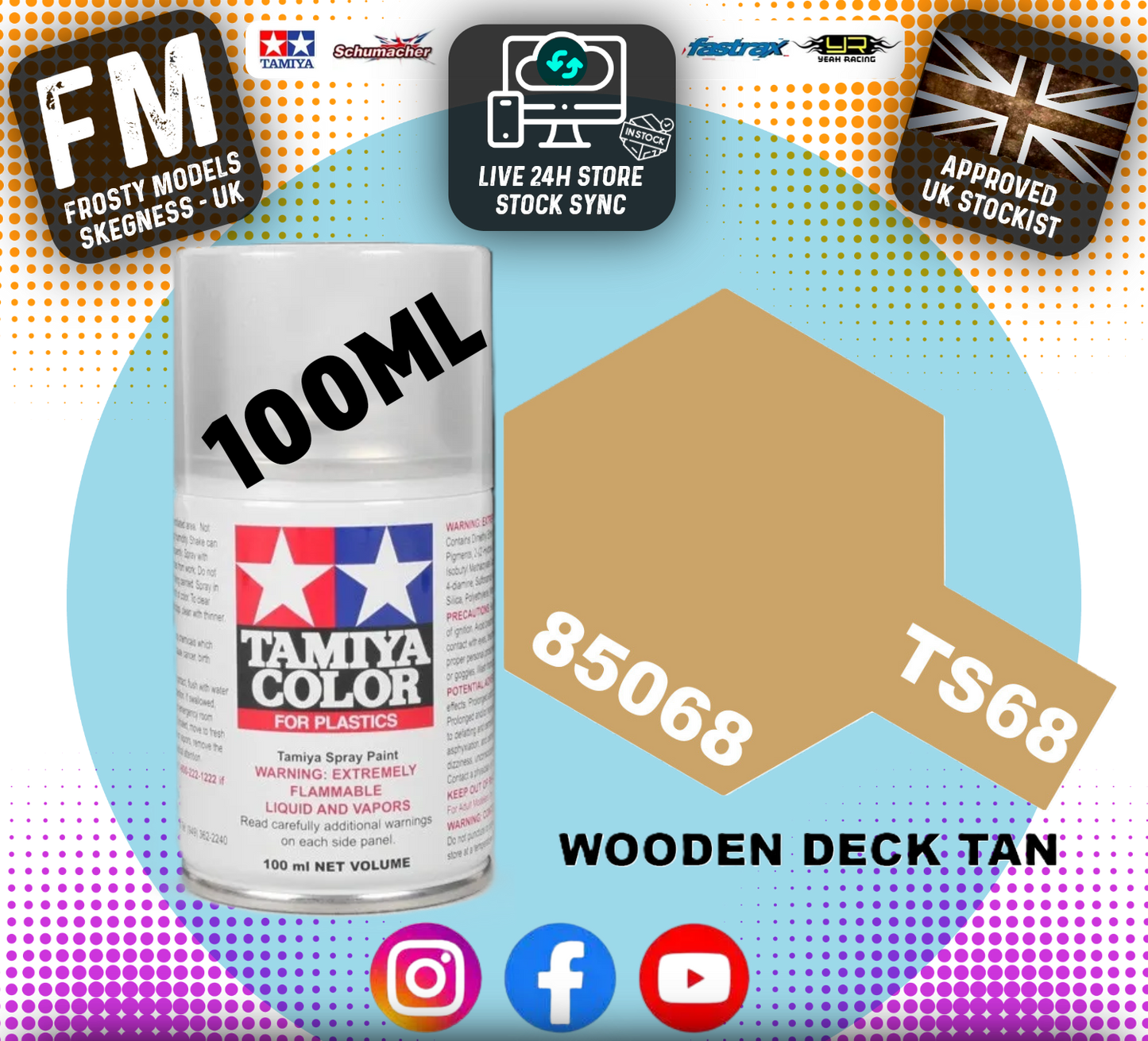 TAMIYA - TS SPRAY PAINT - Ts68 Wooden Deck Tan