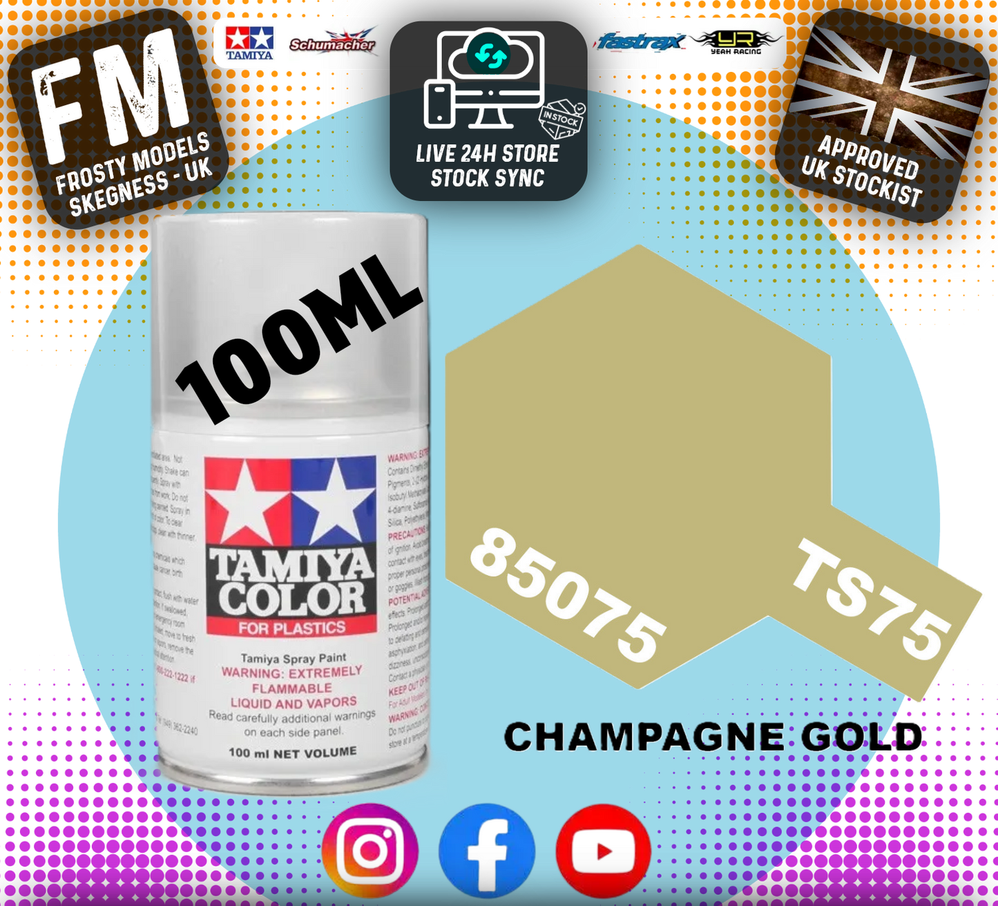 TAMIYA - TS SPRAY PAINT - Ts75 Champagne Gold