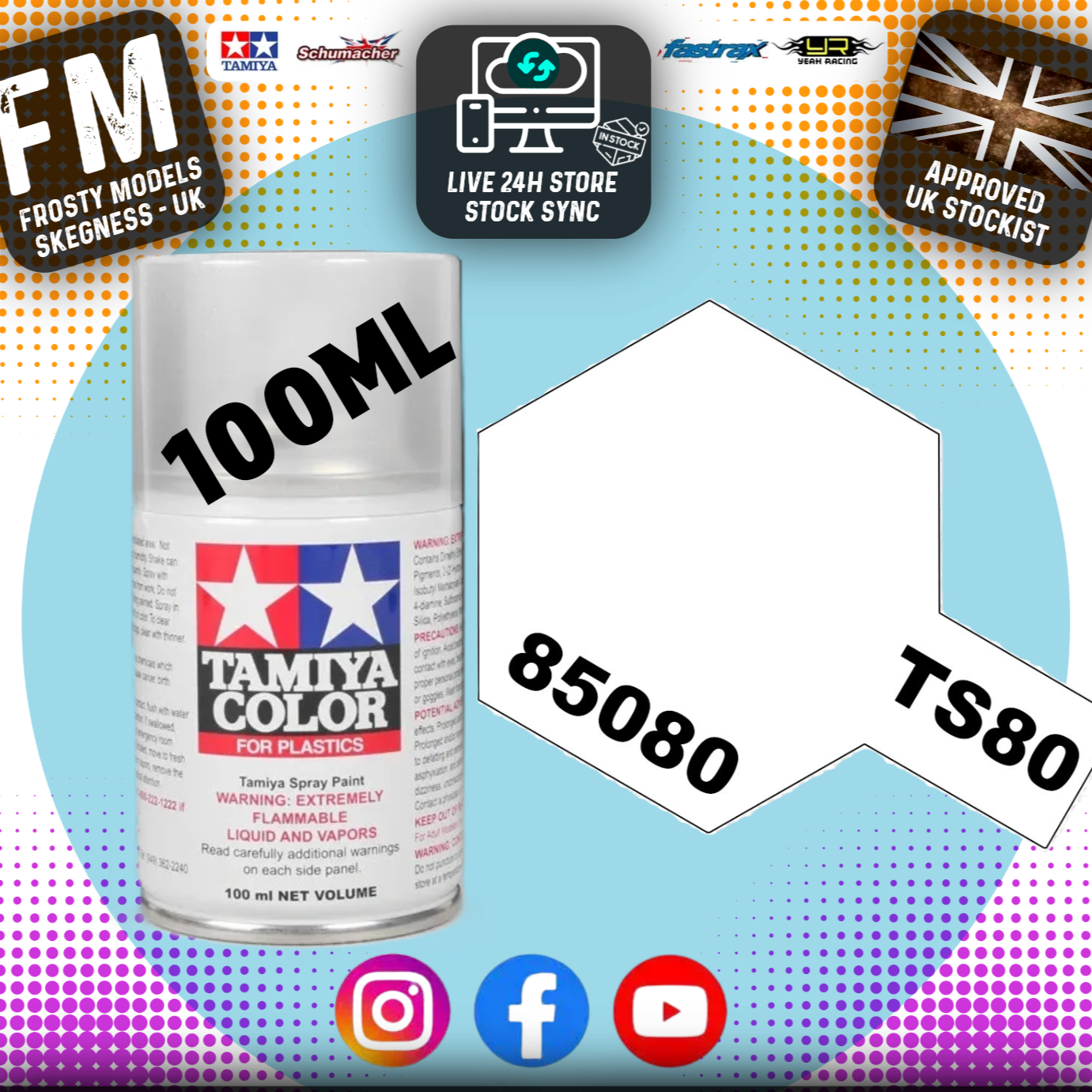 TAMIYA - TS SPRAY PAINT - Ts80 Flat Clear