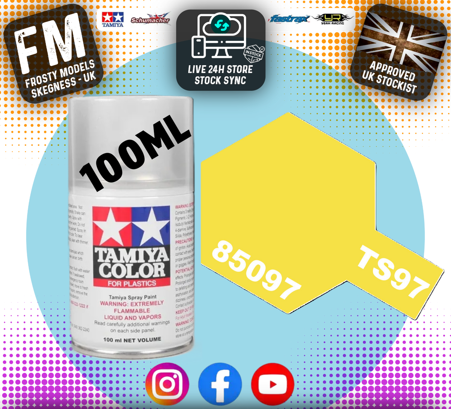 TAMIYA - TS SPRAY PAINT - Ts97 Pearl Yellow