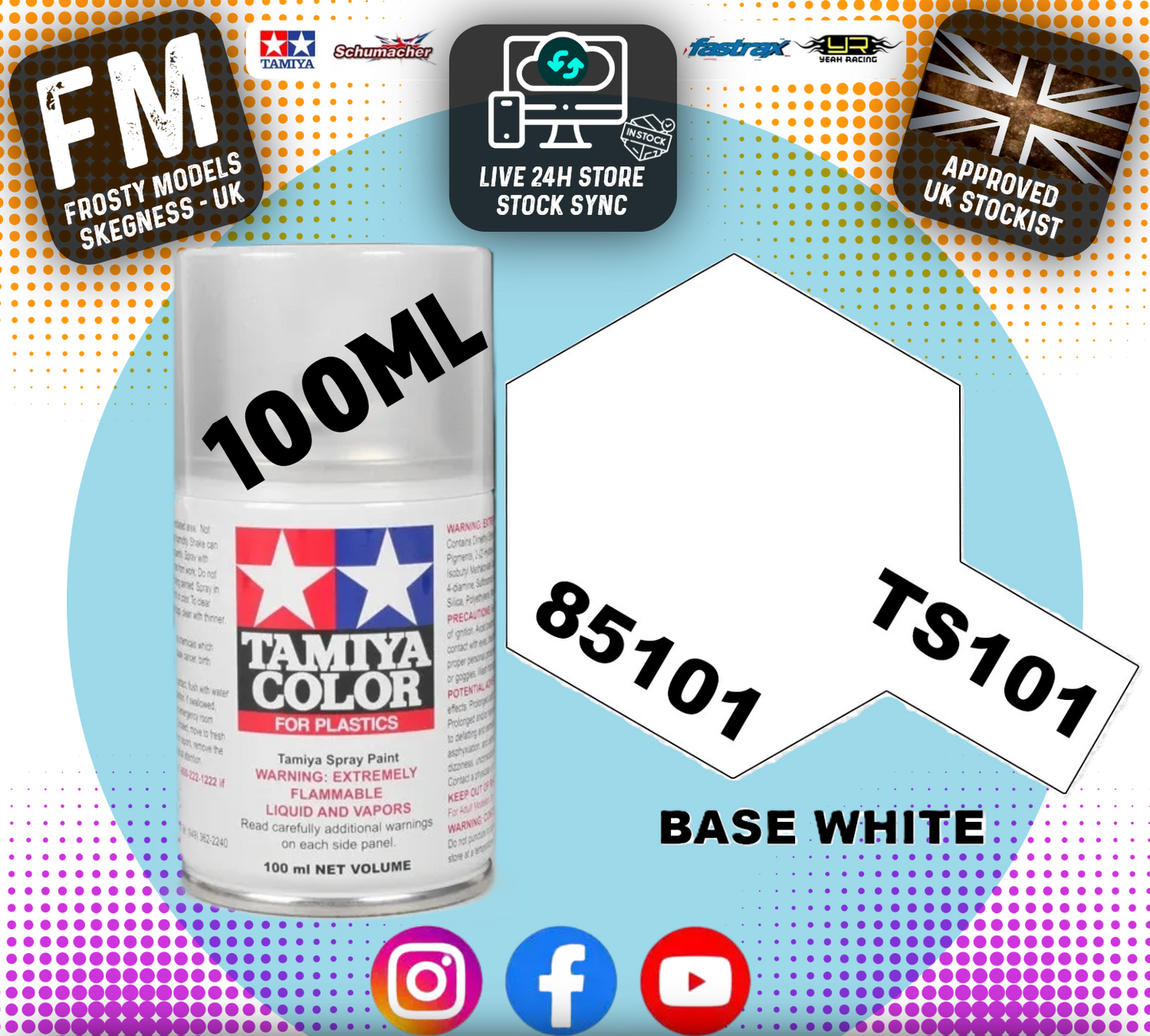 TAMIYA - TS SPRAY PAINT - Ts101 Base White