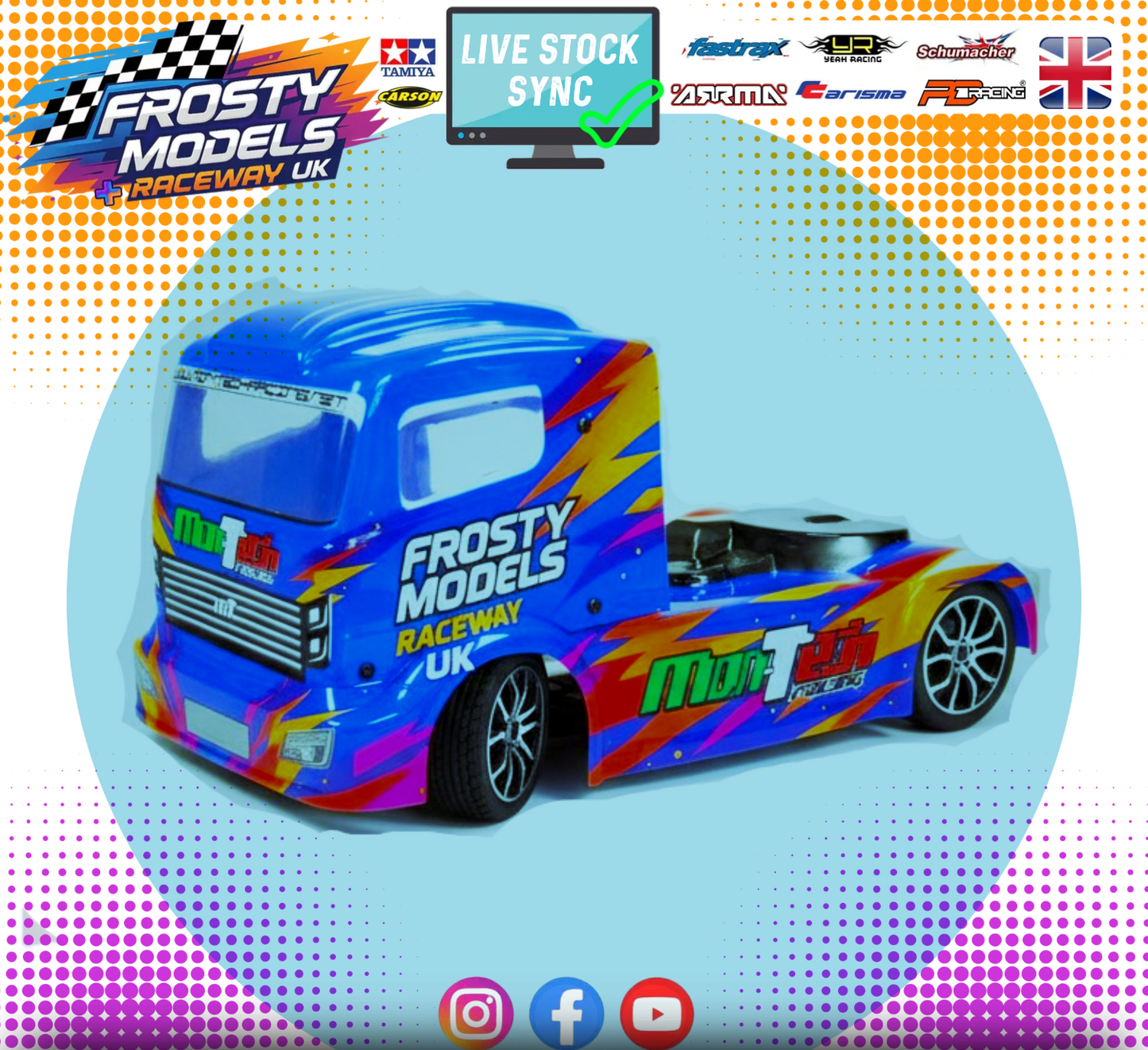 MONTECH - M TRUCK 1.0 BODY SHELL - 1/10 190MM - (1/14 FITS TAMIYA TT01E) MT007007 (Unpainted))