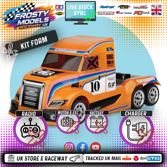 Pre-assembled - TEAM ASSOCIATED - RC10 6X6 AMERICAN CUSTOM SEMITRUCK KIT (Like Euro Truck - Same Size)