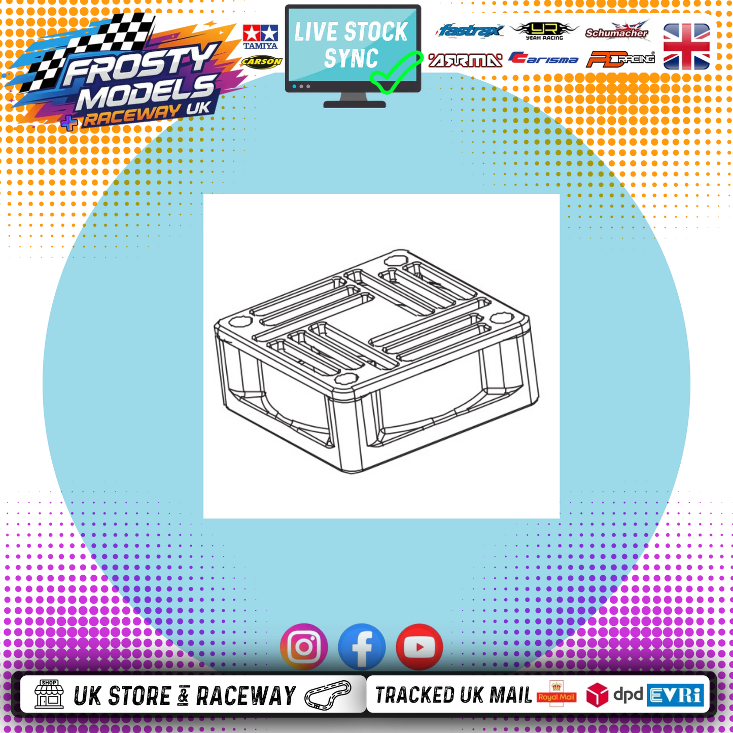 PD RACING SPARES - 1/10TH TK10 & TR10 - Cooling Fan 1PCS - PD602-106