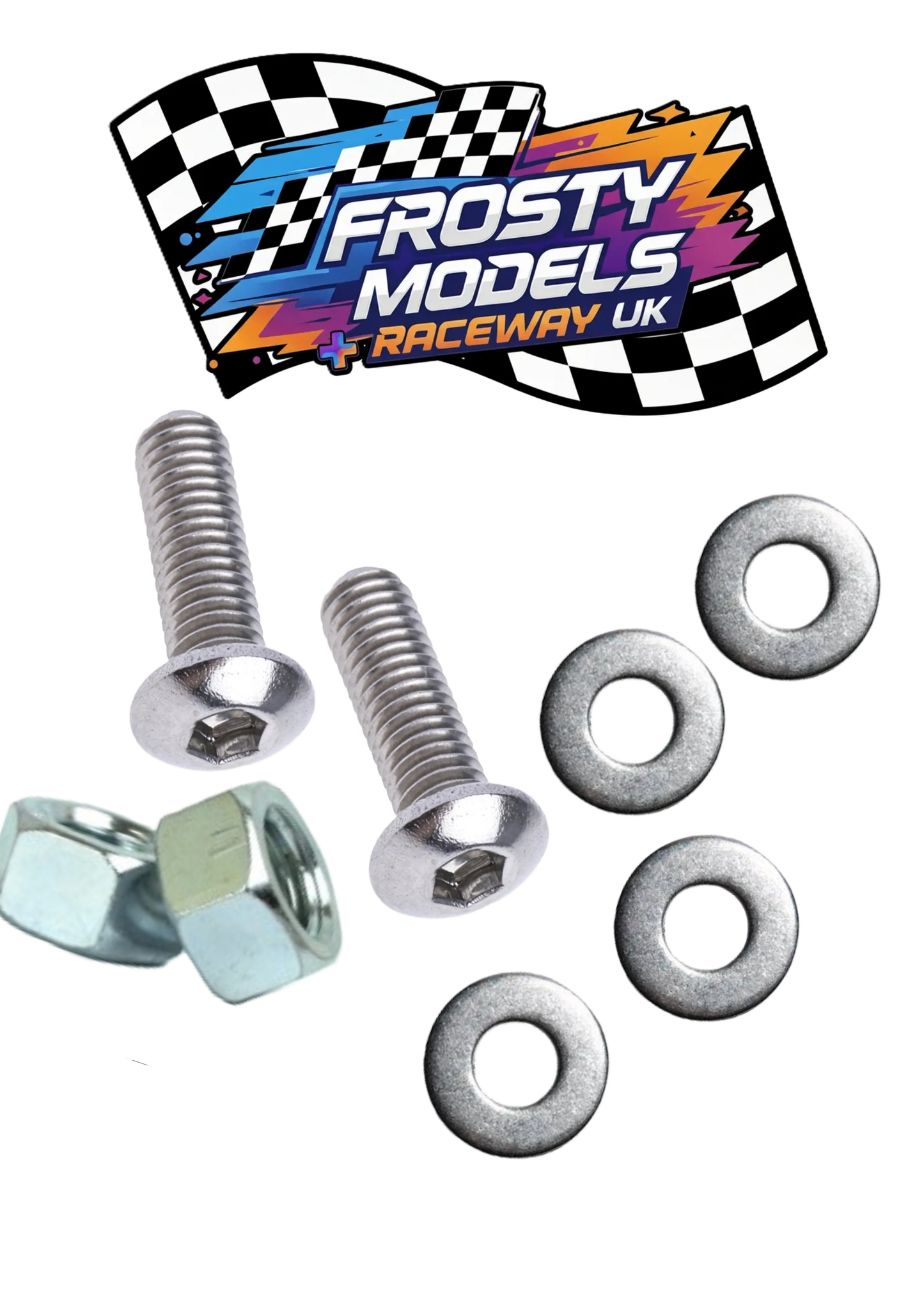 Spoiler Wing Mounting Hardware (M3 Nuts, Bolts & Washers)