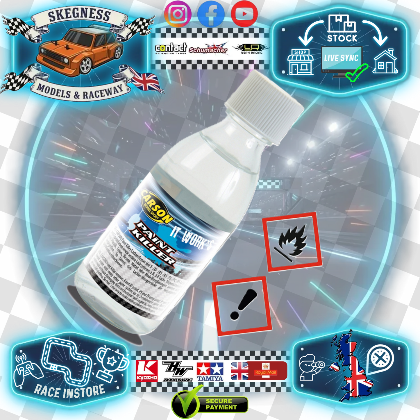 CARSON - PAINT KILLER REMOVER (100ML) BOTTLE for X/XF/TS/AS/PC/PS PAINTS - C908113