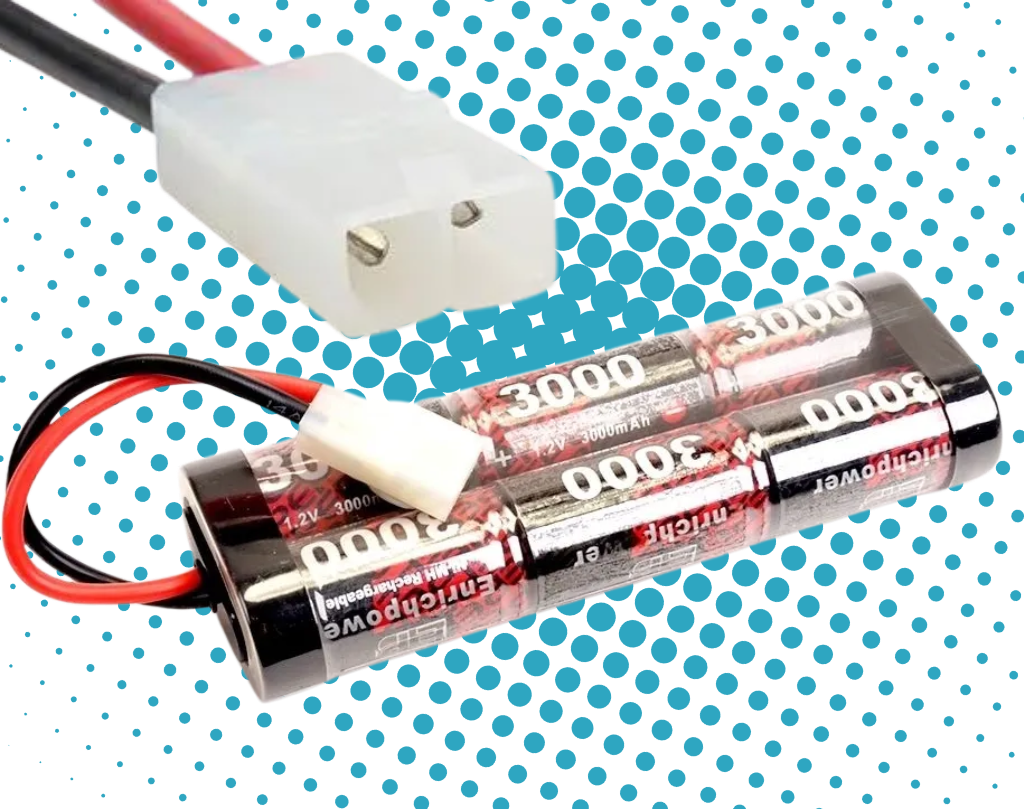 ENRICH POWER - 6 CELL RC BATTERY STICK PACK - 3000MAH - 7.2V NIMH W/TAMIYA PLUG - FITS TT01E + OTHERS