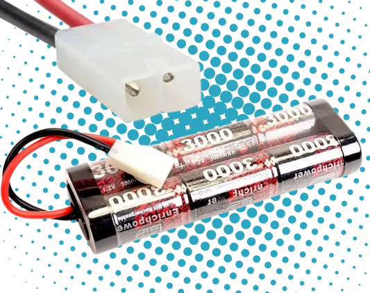 ENRICH POWER - 6 CELL RC BATTERY STICK PACK - 3000MAH - 7.2V NIMH W/TAMIYA PLUG - FITS TT01E + OTHERS