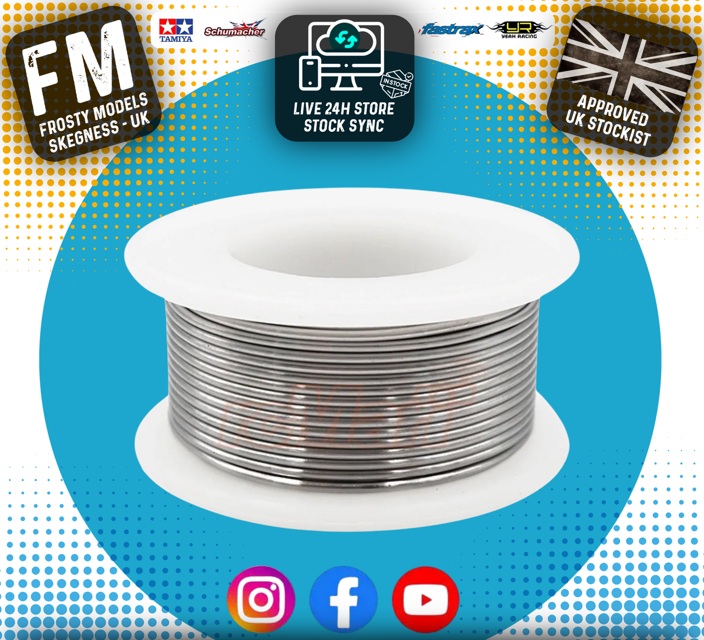 Yeah Racing - High Quality Sn63 Pb37 Solder Wire RC SOLDERING 50g 1mm Diameter - YA-0583