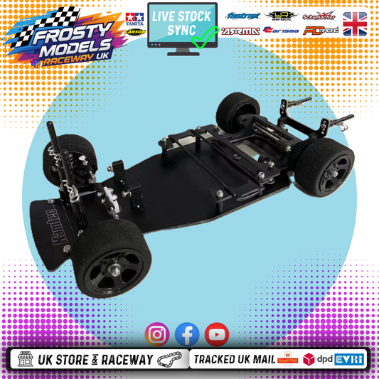 (PRE-ORDERS NOW OPEN) NASCAR GT12 1/12 Racer (Brushed Chassis) RC Circuit Rolling Chassis Kit (Assembled) w/Body, Wheels & Tyres