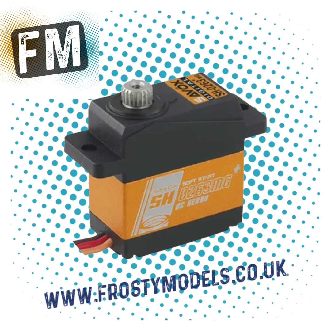 SAVOX - MICRO 21-Spline DIGITAL SERVO PLUS 0.09SEC 2.2KG@6V (1/12th Kamtec/Mardave) SAV-SH0257MG+