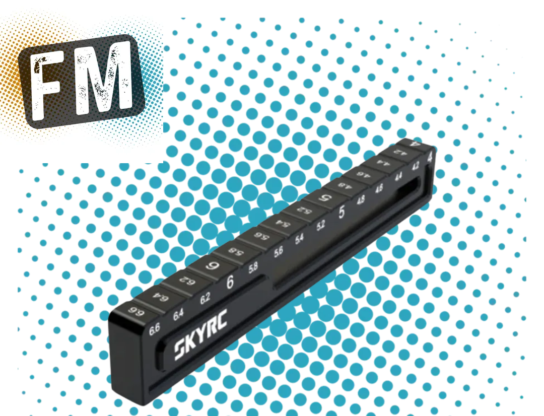 SKY RC - Chassis Droop Gauge 4.0 to 6.6mm - Black - SK-600069-15 (1/10 Buggy or Rally car)