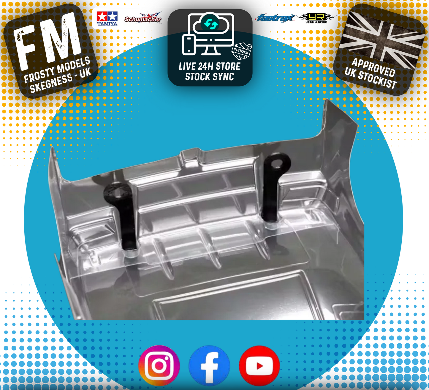 B12-016HB - Yokomo Body Mount Set - For Xtreme Twister Body