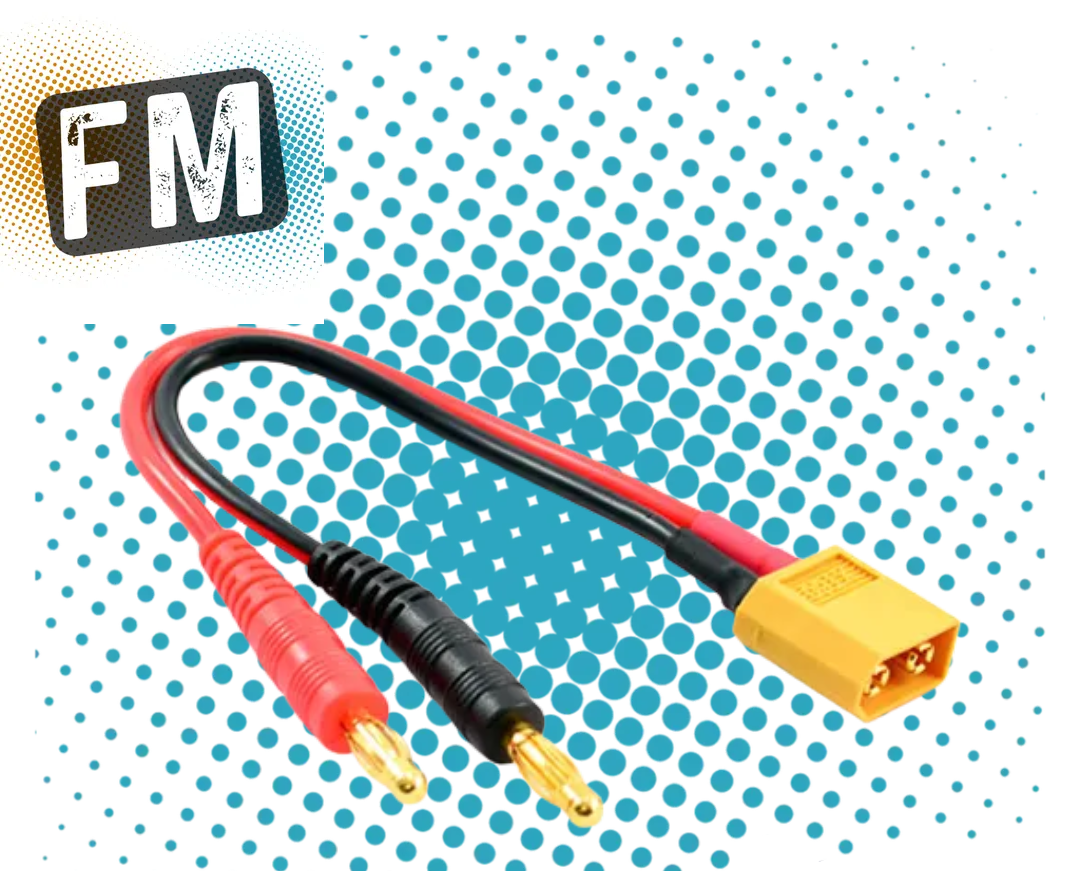 ETRONIX - 5MM BANANA TO XT60 CHARGING CABLE LEAD - ET0264