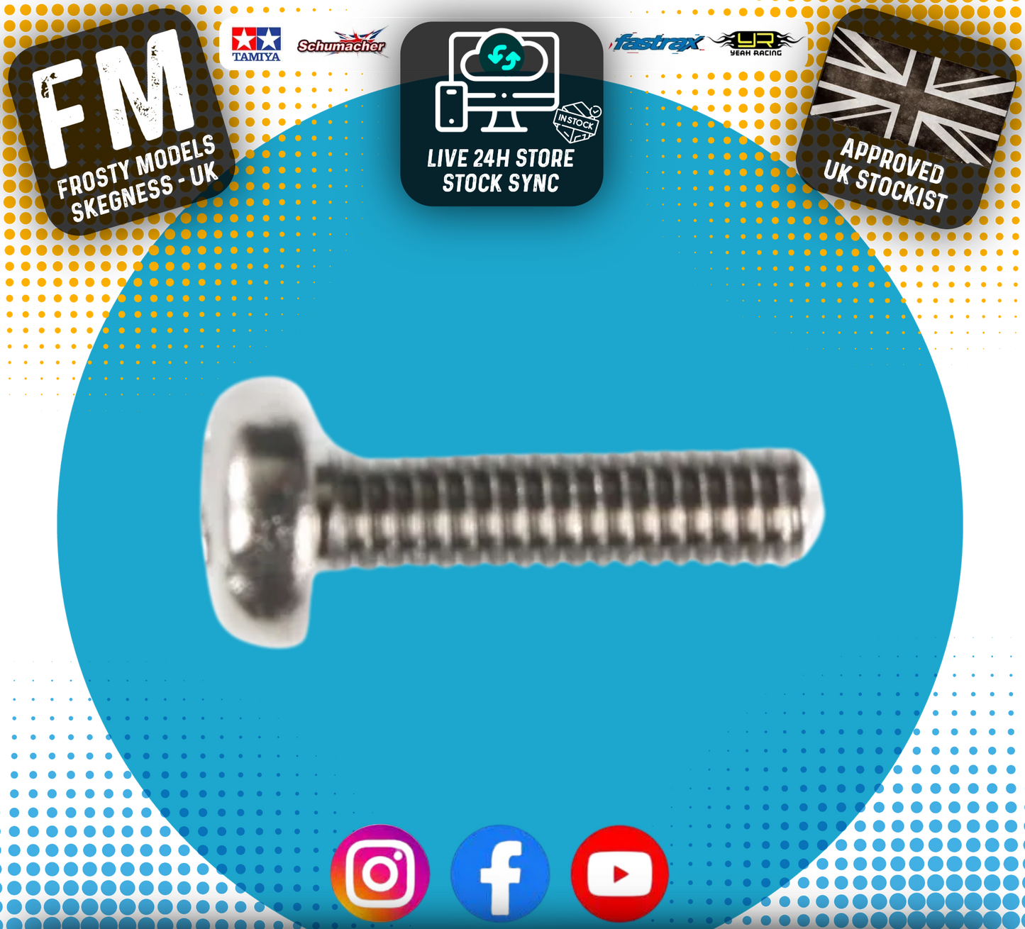 TAMIYA 9804159 - RC 3X10MM MACHINE SCREW: 58299 (10pcs)