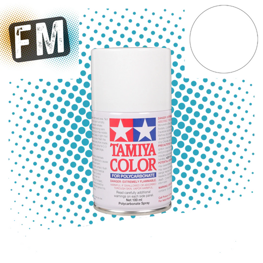 TAMIYA PS 1 TO 62 POLYCARBONATE RC BODY SPRAY PAINT - 100ML - ALL COLOUR LISTING
