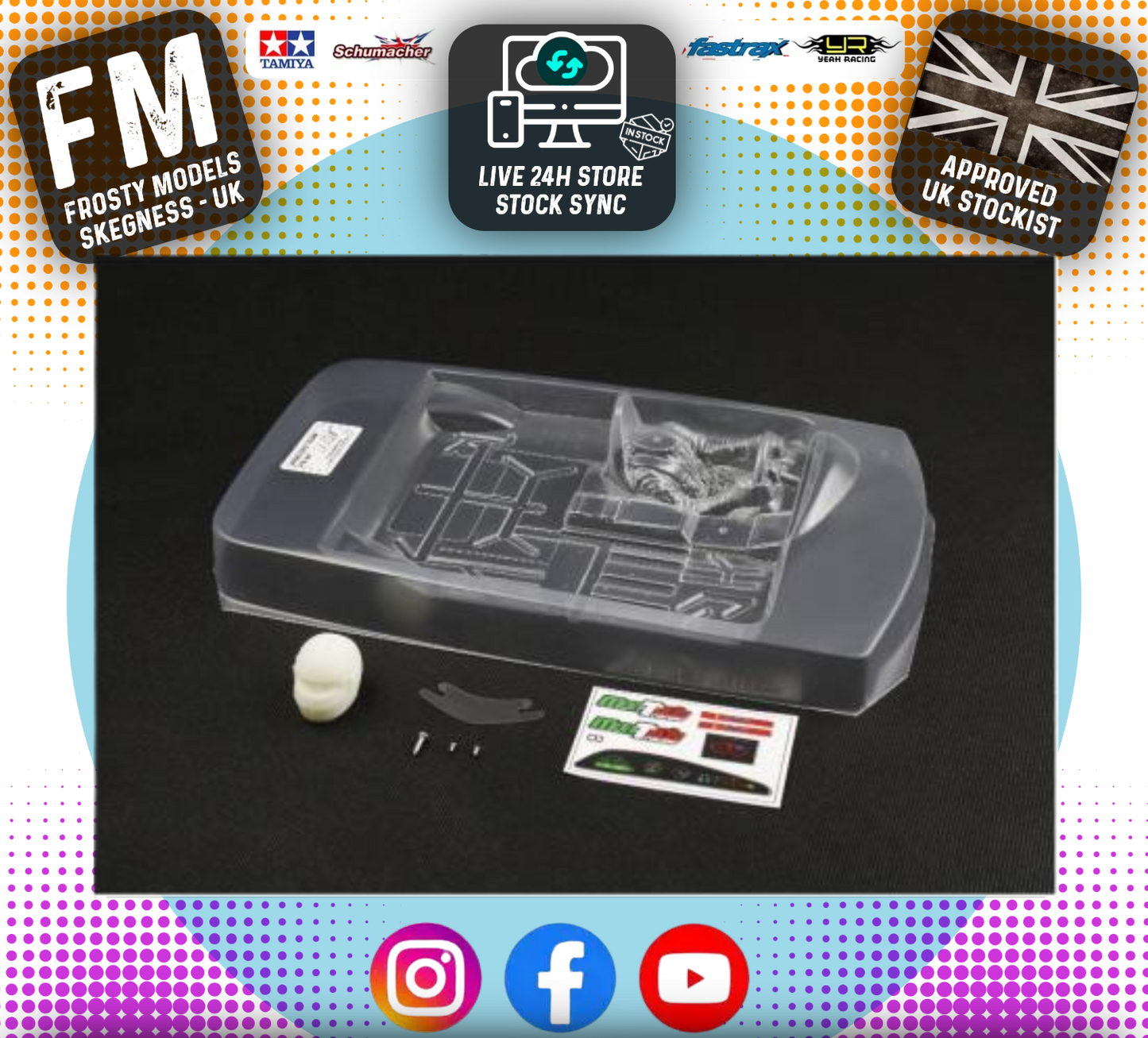 Montech - Cockpit B 1/10th Touring Car Interior - Lexan Clear - MT020011