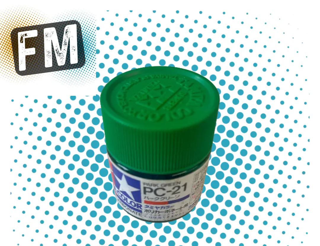 TAMIYA PC21 - PARK GREEN - POLYCARBONATE HAND PAINT - 23ML