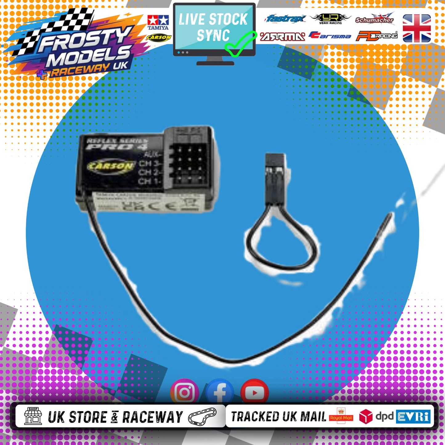 Carson - FS 4K Reflex Wheel Pro 4ch - 2.4GHz Receiver