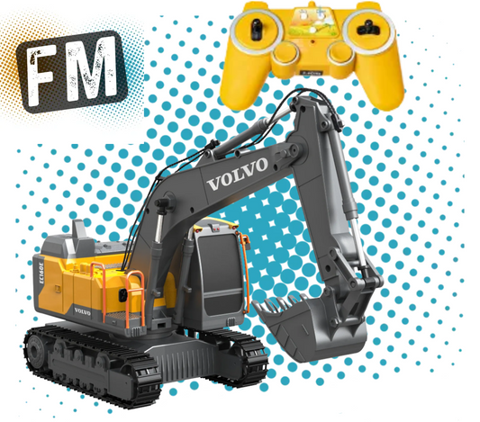 Ex-demo / Used - VOLVO - EC160E RC Radio Control Construction Excavator 1/20 - E588-003 - Licenced Product (Working Lights)