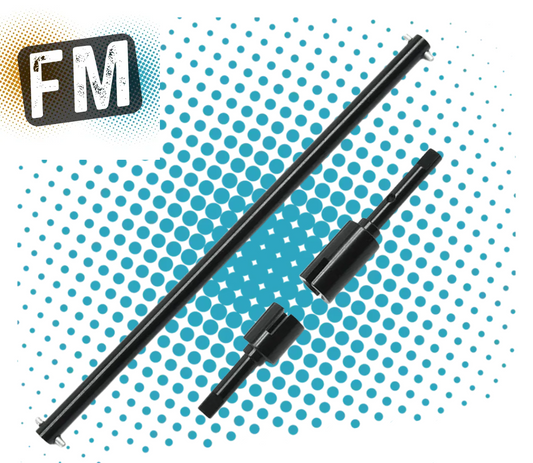 RC OVERHAUL - Fits Tamiya TT01E ALLOY CENTRE PROP SHAFT & JOINTS (BLACK) G-RCO-TAM03 (FITS EURO TRUCKS)