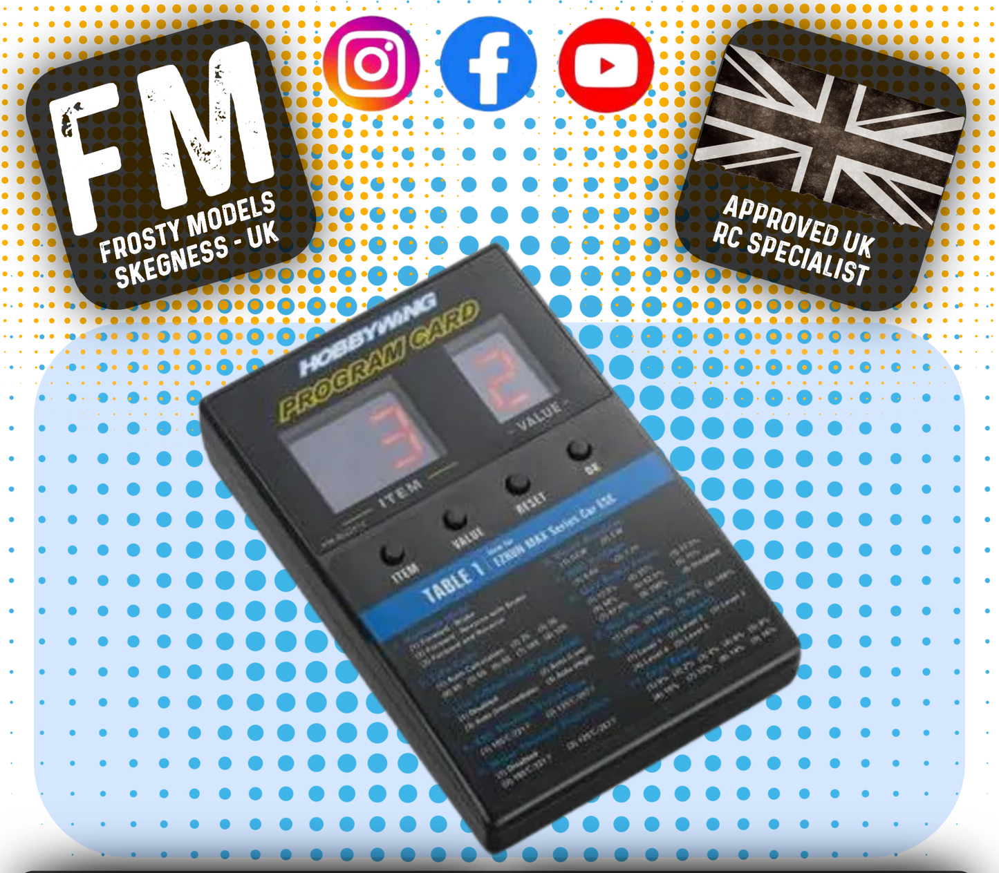 HobbyWing - ESC General LED Program Card - HW30501003