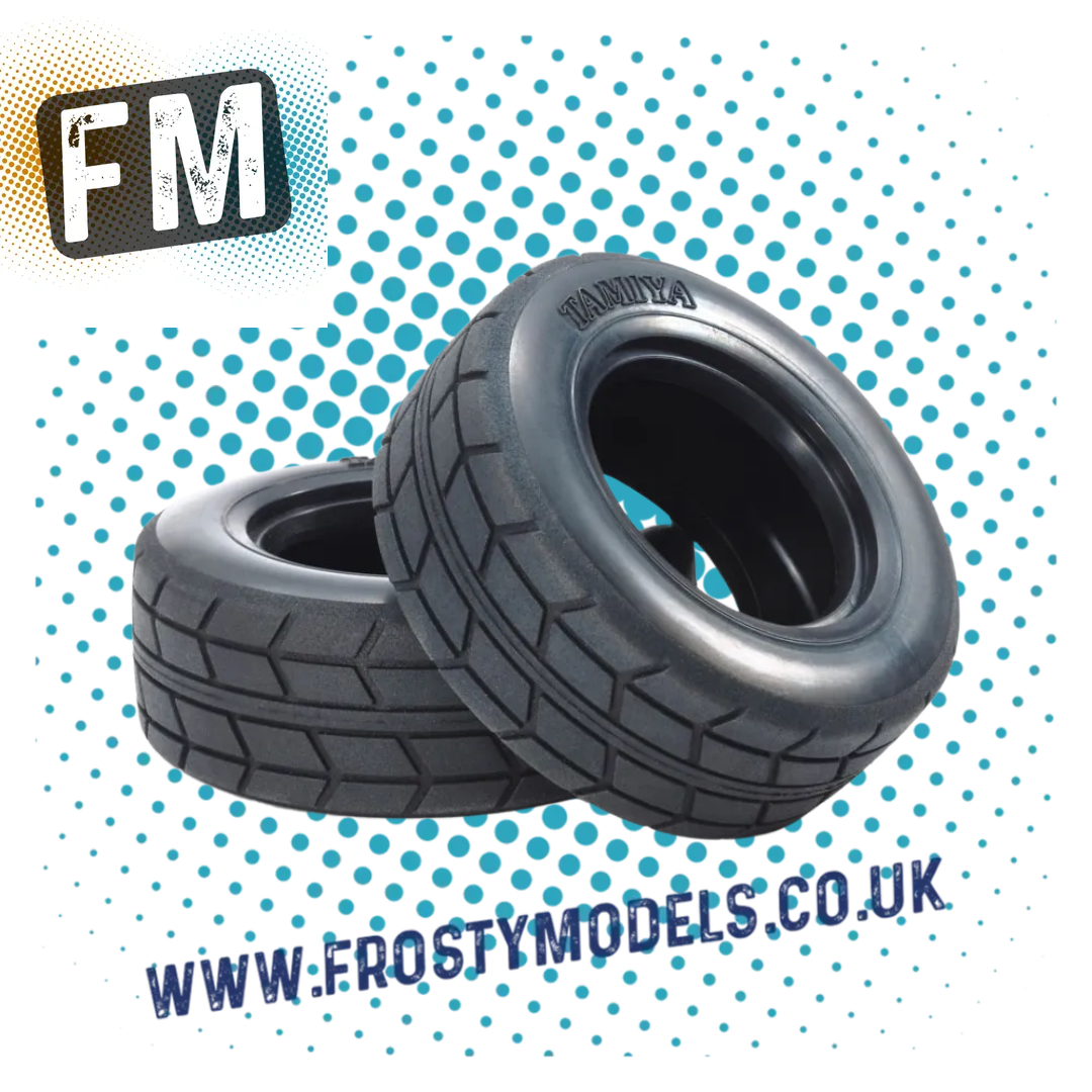 TAMIYA 51589 TT01E 1 14 RC ON ROAD RACING EURO TRUCK TYRES TIRES 2P FROSTY MODELS SKEGNESS