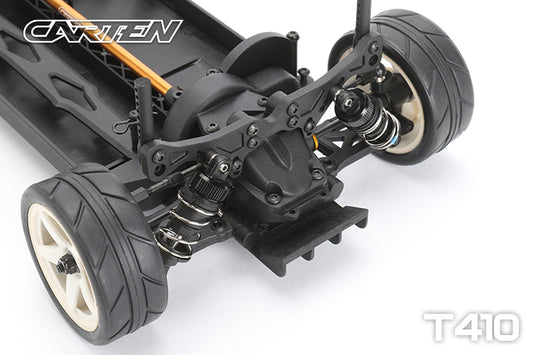 Carten - T410 Entry Level Racer 1/10 Electric RC TOURING CAR - Shaft Drive 4WD - Assembled - 190mm Wide by 258mm Wheelbase (No electrics or body)