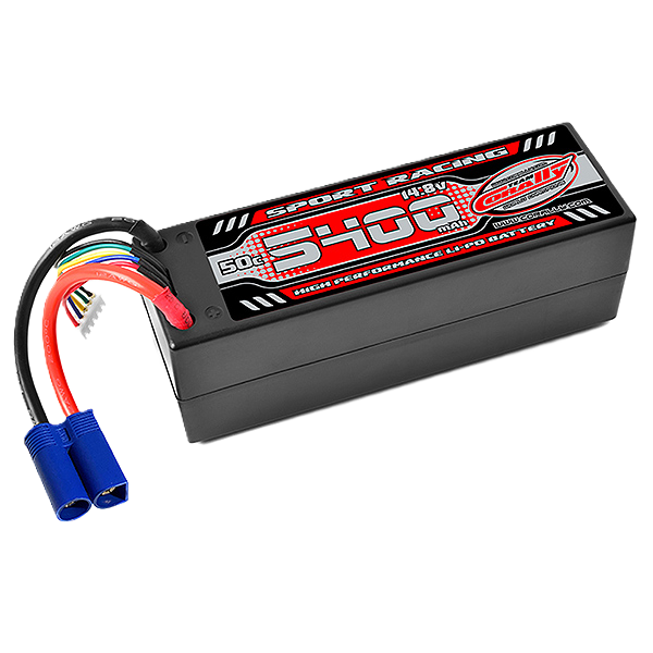 CORALLY (Fits PD Racing TK10 & TR10) 50C LIPO BATTERY 4S Lipo 5400MAH EC5 PLUG (14.8V) (RC BUGGIES & TRUCKS) - C-49145-EC5 (POWER RACING)