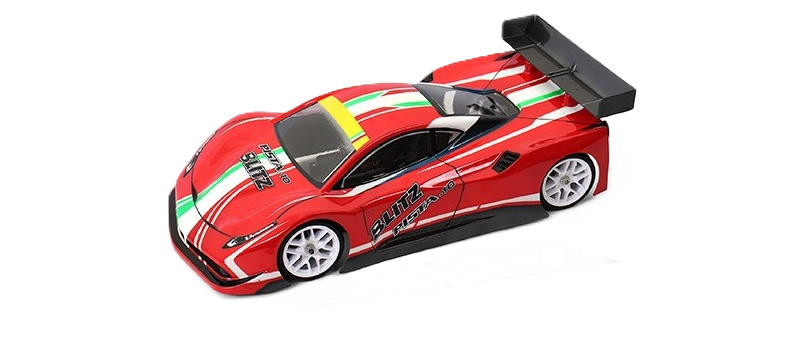 BLITZ - PISTA-10 1/10 CAR GT Body Shell (190mm) (0.5mm Standard Thickness) Supplied Clear