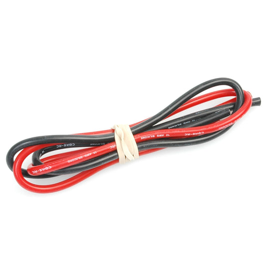 CORE RC - SILICONE WIRE 12AWG - BLACK & RED - 2X50CM (ESC/MOTOR CABLE) CR007