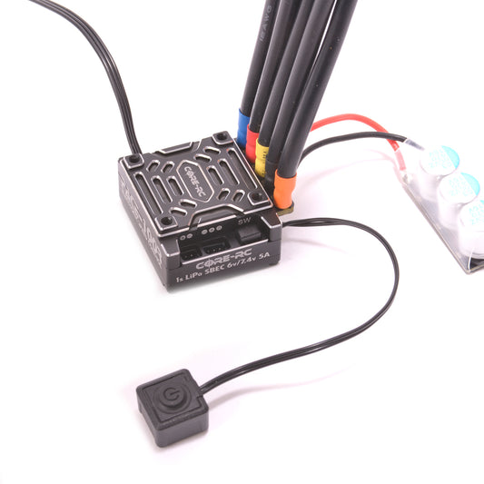 CORE RC - PACE 100R Brushless ESC - 1S Lipo Compatible (LMP12, GT12, F1 Stock) - CR885 (Sensor lead not included)