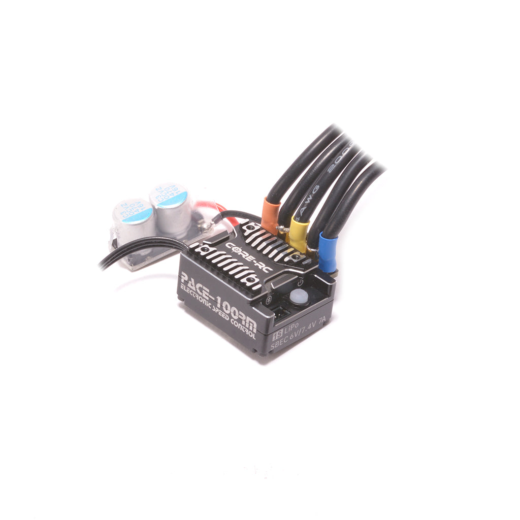 CORE RC - PACE 100RM Brushless ESC - 1S Lipo Compatible - CR899 (Ideal for GT12 & Mini - Sensor lead not included)