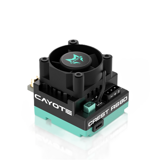 CAYOTE - CREST RS80 1/10 Stock Competition ESC - CYEA11003 (Ideal for 1/10th Touring Car & Buggy, 1/10th Drift, Professional Stock Class Racing)