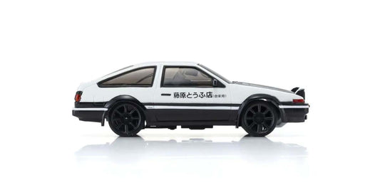 Kyosho - My First Mini-Z 1:28 Initial-D Sprinter Trueno AE86 WH/BK Carbon (1:24th Class) - K.66617A (Micro RC CAR)