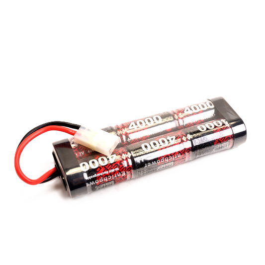 ENRICH RC - BATTERY POWER 6 CELL STICK PACK - 4000MAH - 7.2V NIMH W/TAMIYA PLUG - FITS TT01E + OTHERS