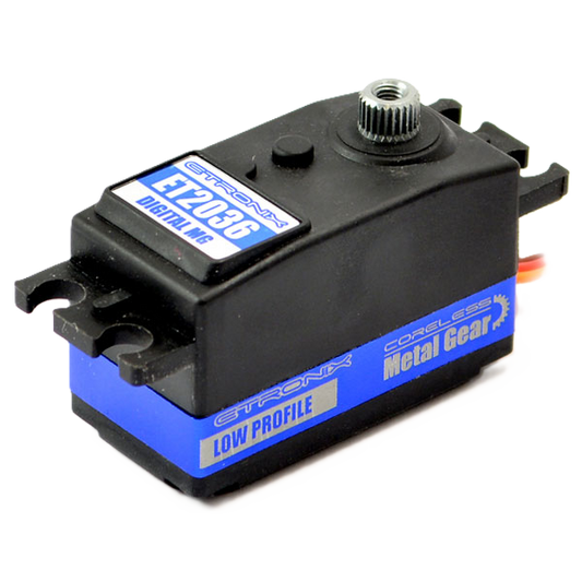 ETRONIX - 9.5KG/0.08S LOW PROFILE STANDARD Coreless DIGITAL SERVO METAL GEARED - ET2036 (FAST/LIGHT/STRONG) (Super FAST)