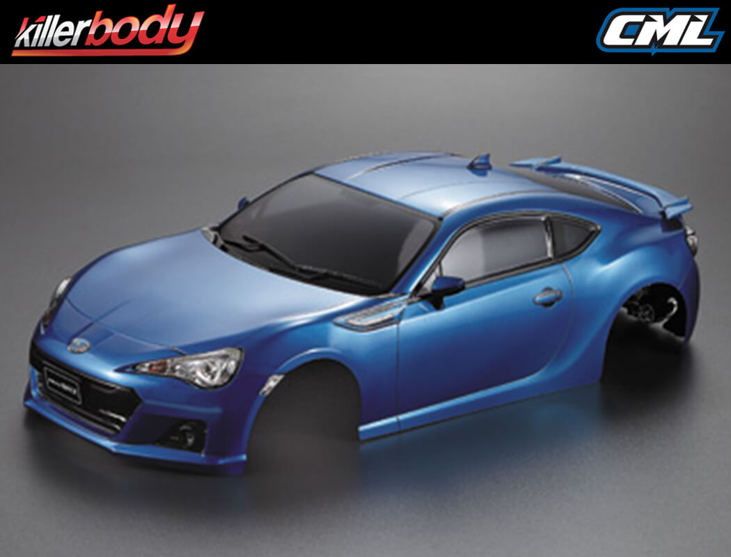 KILLERBODY - 1/10 SUBARU BRZ CAR BODY- 190MM PRE-PAINTED W/LIGHT BUCKETS - MET BLUE - KB48576