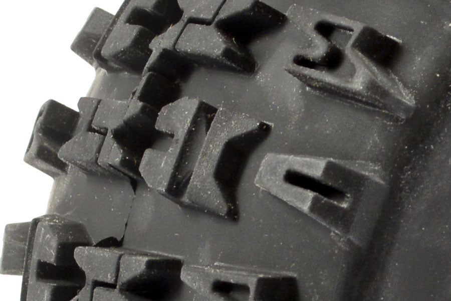 FASTRAX - 1/8 MT 17mm Fitment JIGSAW MOUNTED 6-SPOKE BLACK 1/2" OFFSET (2pcs) - Monster Truck Tyres & Wheels Pre Glued - FAST1165B (Does not fit PD Racing TK10 or TR10!