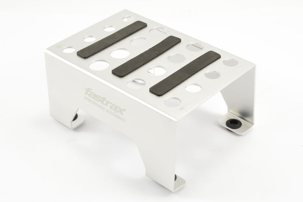 FASTRAX SILVER 1/10 RC CAR ALLOY METAL PIT STAND/SHOCK JIG/MAGNETIC - FAST410S