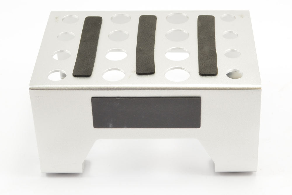 FASTRAX SILVER 1/10 RC CAR ALLOY METAL PIT STAND/SHOCK JIG/MAGNETIC - FAST410S
