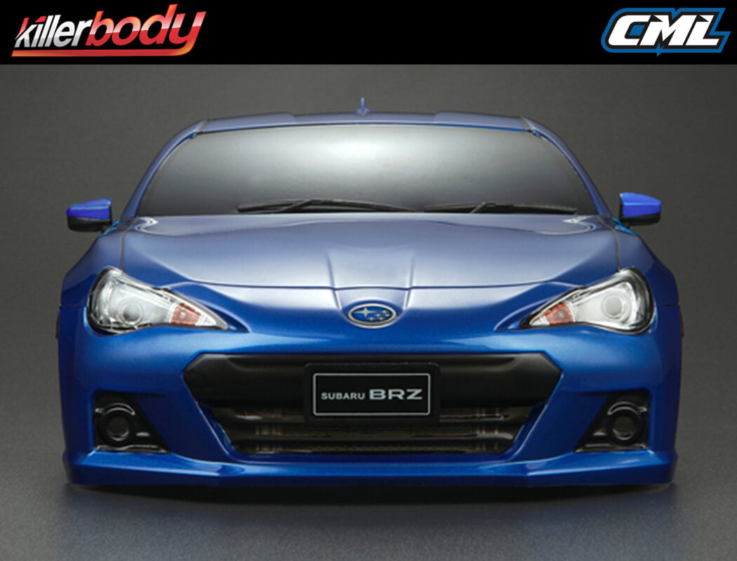 KILLERBODY - 1/10 SUBARU BRZ CAR BODY- 190MM PRE-PAINTED W/LIGHT BUCKETS - MET BLUE - KB48576